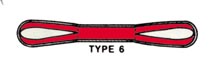 type 6 reversed eye nylon and polyester sling