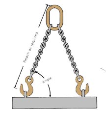 alloy chain sling reach